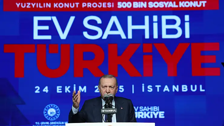 Cumhurbaşkanı Erdoğan 81 ilde 500 bin sosyal konut yapıyoruz.