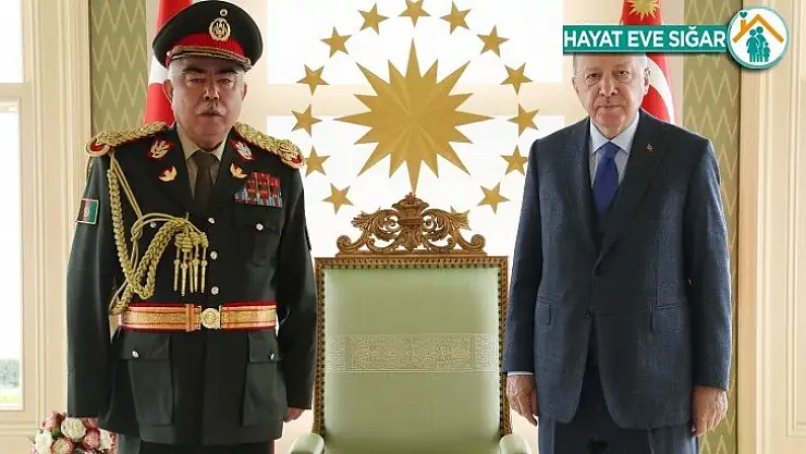 Cumhurbaşkanı Erdoğan, Afganistan'ın eski Cumhurbaşkanı Yardımcısı Mareşal Raşid Dostum'u kabul etti