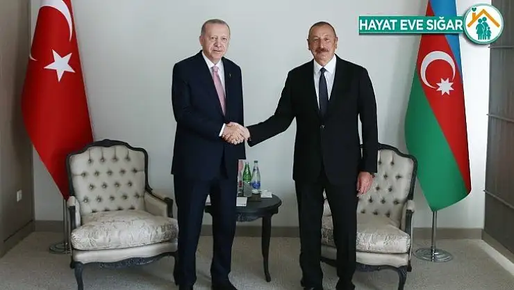 Cumhurbaşkanı Erdoğan, Aliyev ile bir araya geldi