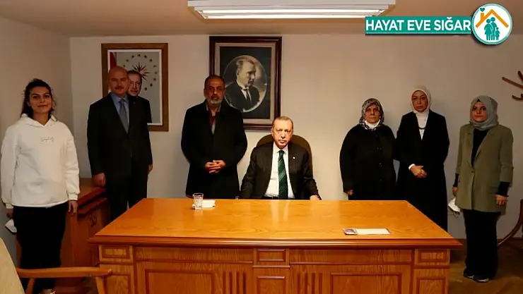 Cumhurbaşkanı Erdoğan, Gara şehidinin ailesiyle bir araya geldi