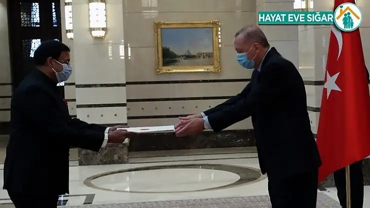 Cumhurbaşkanı Erdoğan, Hindistan Büyükelçisini kabul etti