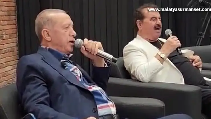 Cumhurbaşkanı Erdoğan, İbrahim Tatlıses ile birlikte türkü söyledi