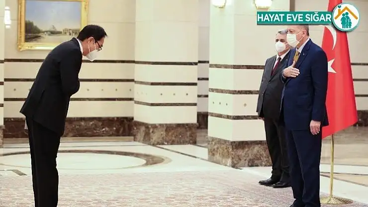 Cumhurbaşkanı Erdoğan, Kore Büyükelçisini kabul etti