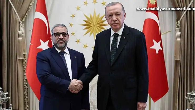 Cumhurbaşkanı Erdoğan, Libya Yüksek Devlet Konseyi Başkanı el-Mişri'yi kabul etti