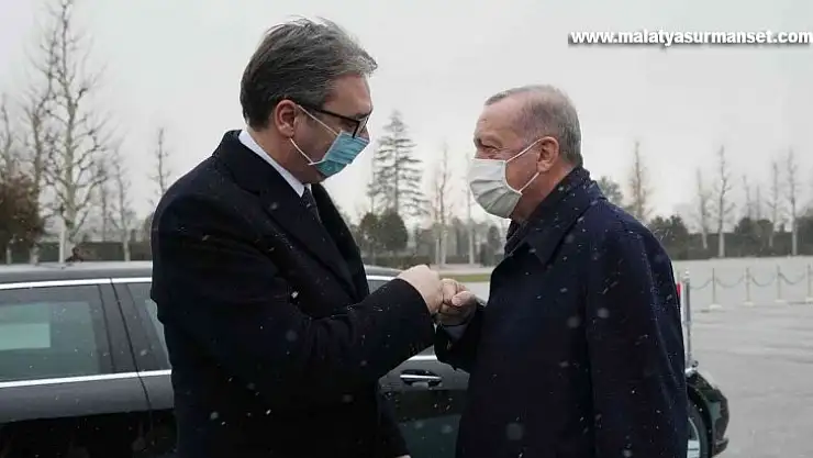 Cumhurbaşkanı Erdoğan, Sırbistan Cumhurbaşkanı Vucic'i resmi törenle karşıladı
