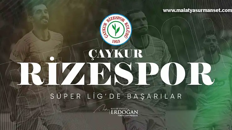Cumhurbaşkanı Erdoğan Süper Lig'e çıkan Rizespor'u kutladı