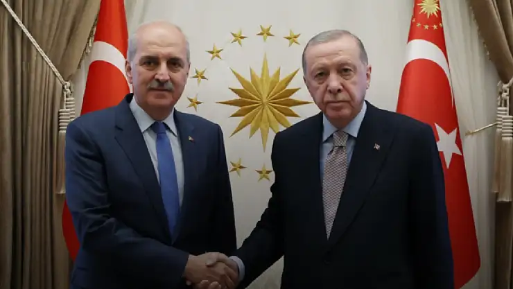 Cumhurbaşkanı Erdoğan, TBMM Başkanı Kurtulmuş'u kabul etti