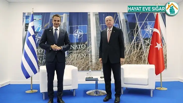 Cumhurbaşkanı Erdoğan, Yunanistan Başbakanı Miçotakis ile görüştü