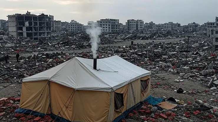 Cumhurbaşkanına 'çadırda kalıyorum' dedi,  2 evi bir taksisi çıktı