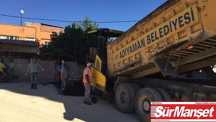 Cumhuriyet Mahallesinde asfalt çalışması