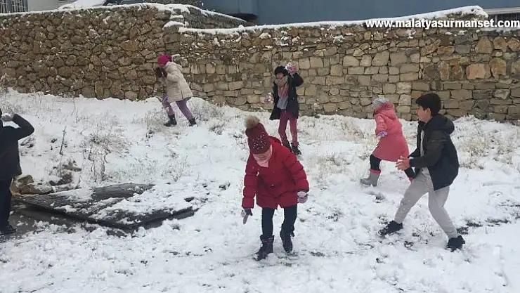 Darende' de kar sevinci