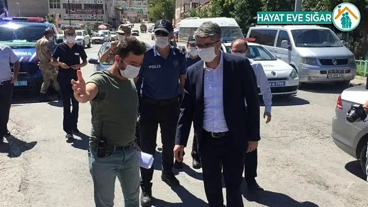 Darende'de korona denetimleri