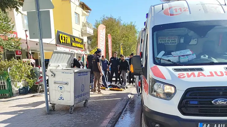 Darende otomobil ile motosiklet çarpıştı 1 yaralı