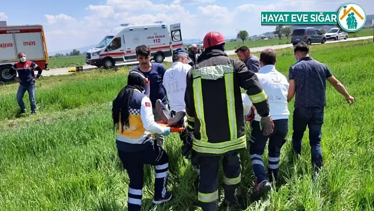 Denizli'de otomobil kazası: 1 yaralı