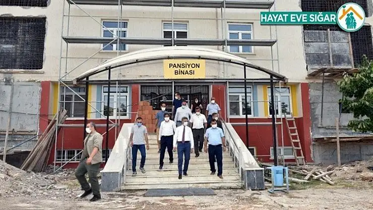 Depremde hasar gören okulların yerine yenisi yapılıyor