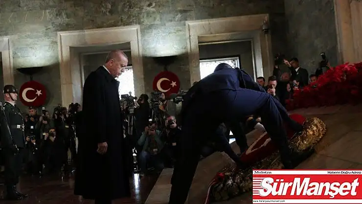 Devlet erkanı Cumhurbaşkanı Erdoğan'ın başkanlığında Anıtkabir'de