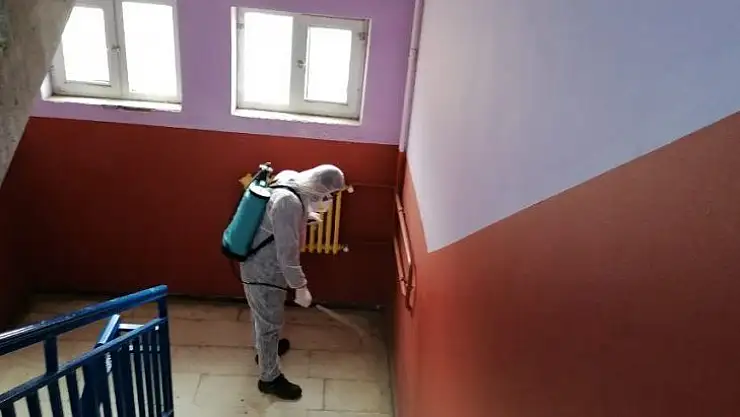 Dicle'de okullar dezenfekte edildi