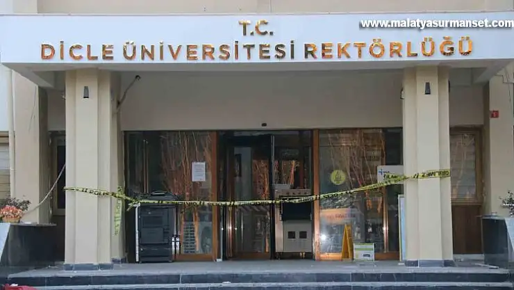 Dicle Üniversitesi rektörlük binası boşaltıldı