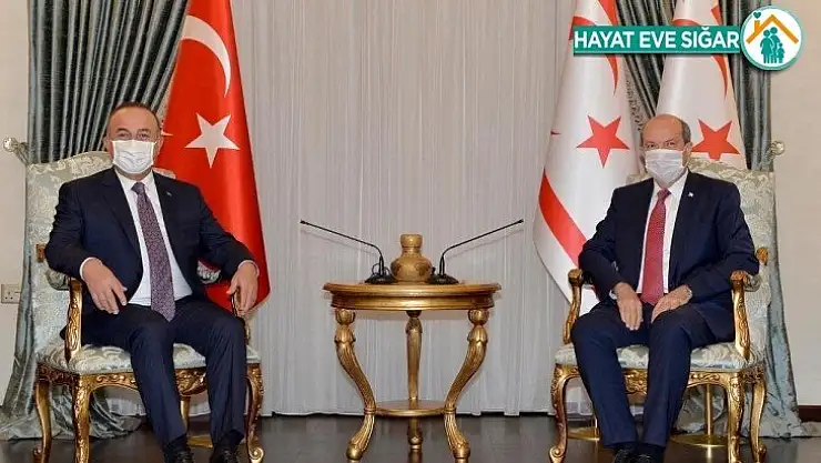 Dışişleri Bakanı Çavuşoğlu, KKTC Cumhurbaşkanı Tatar ile görüştü