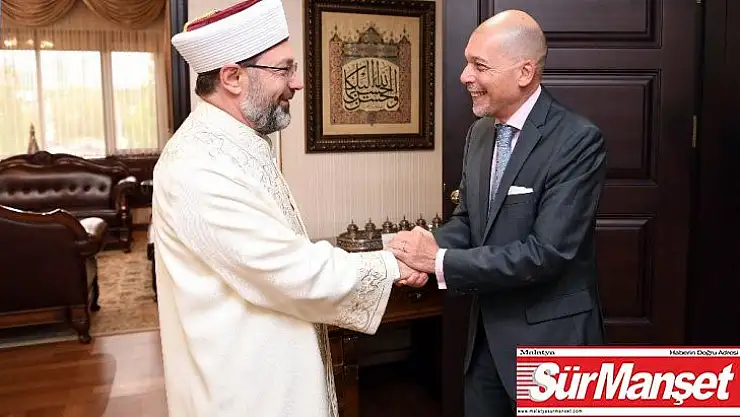 Diyanet İşleri Başkanı Erbaş, Arjantin Büyükelçisi'ni kabul etti