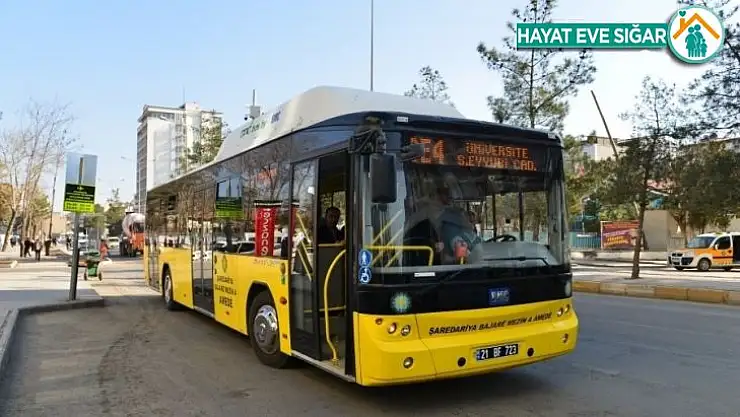 Diyarbakır'da 15 Temmuz'da toplu taşıma ücretsiz