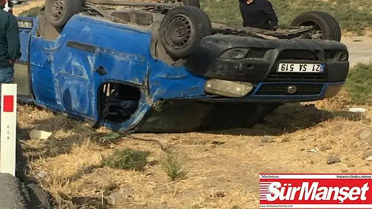 Diyarbakır'da kontrolden çıkan araç takla attı: 3 yaralı