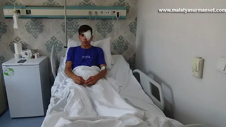 Diyarbakır'da rastgele atılan maytap, 17 yaşındaki genci sol gözünden etti