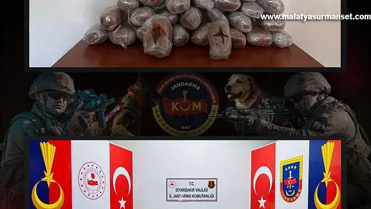 Diyarbakır'da terörün finans kaynağına darbe: 631 kilo esrar ele geçirildi