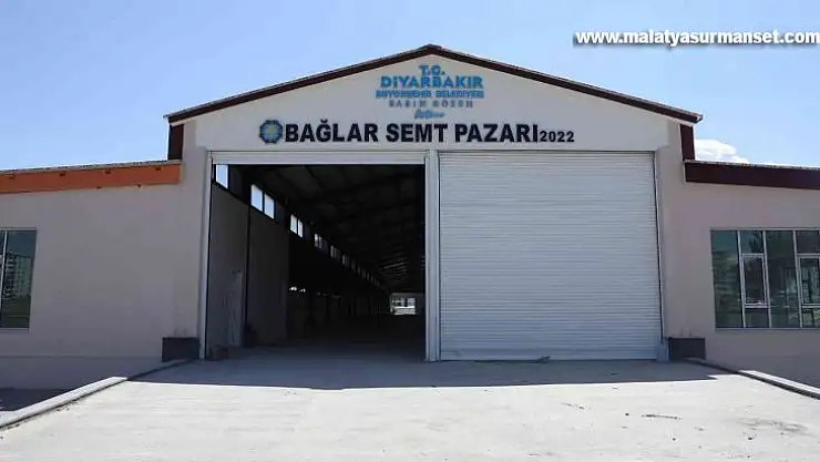 Diyarbakır'ın ilk kapalı semt pazarında çalışmalarda sona gelindi