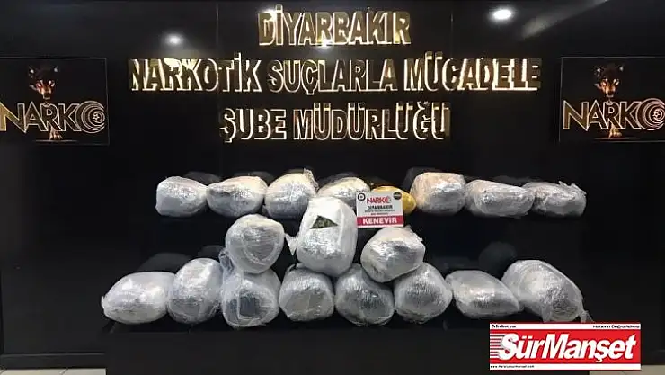 Diyarbakır'da 114 kilo esrar ele geçirildi