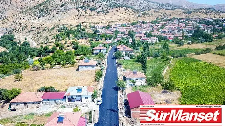 Doğanşehir'de asfalt çalışması
