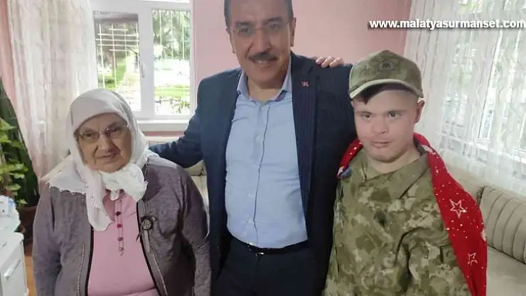 Down Sendromlu Furkan'ın askerlik hayali gerçek oldu