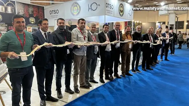 DTSO'dan İzmir'e 35 metrelik örgü peynir jesti