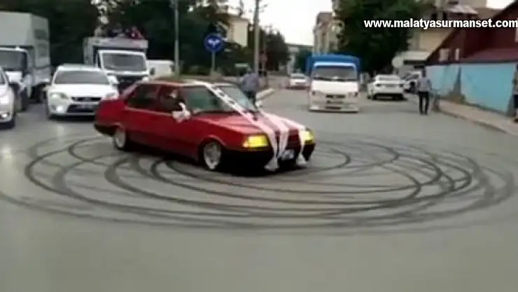 Düğünde drift pahalıya mal oldu