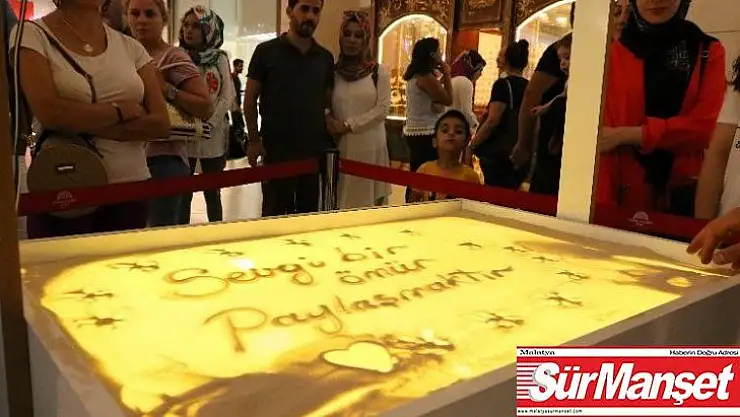 (Düzeltme) Gençlerden kum saati etkinliği