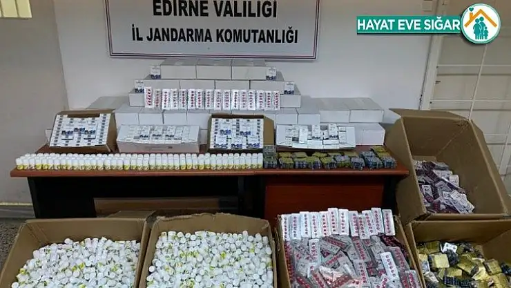 Edirne'de 703 bin TL'lik cinsel içerikli kaçak hap ve jel ele geçirildi