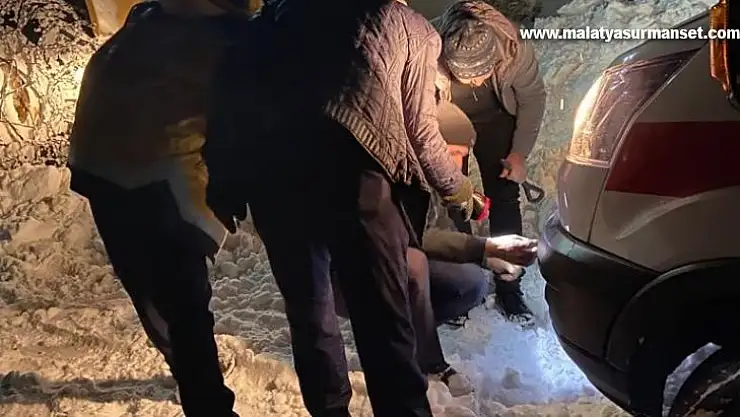 Ekipler hastaya ulaşabilmek için mücadele verdi