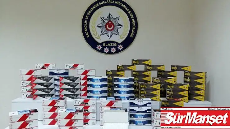 Elazığ'da 20 bin bandrolsüz makoran ele geçirildi