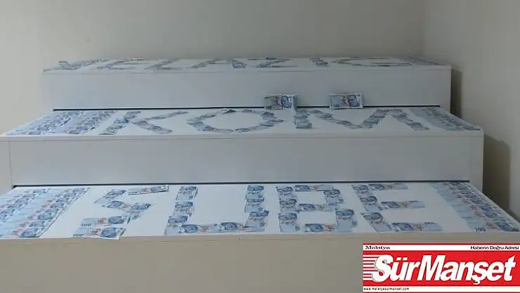 Elazığ'da 392 adet sahte  100 TL ele geçirildi