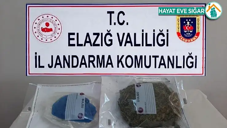 Elazığ'da araca zulalanmış vaziyette 1 buçuk kilo esrar ele geçirildi