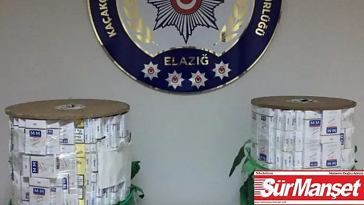 Elazığ'da bin adet kaçak sigara ele geçirildi