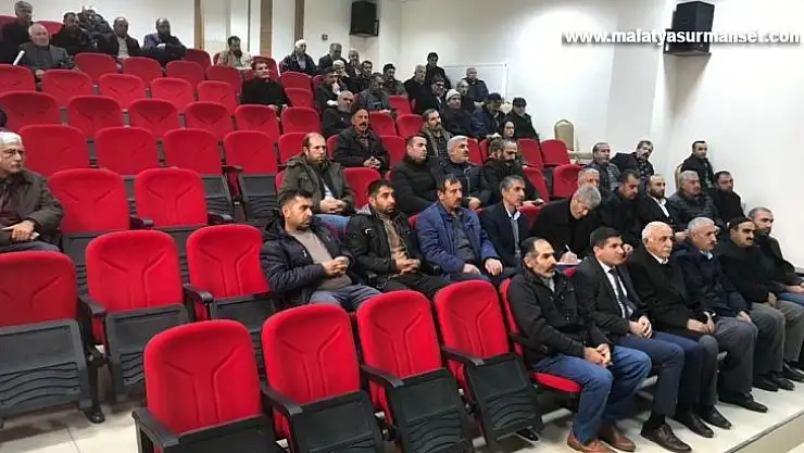 Elazığ'da çiftçilere yönelik bilgilendirme toplantısı