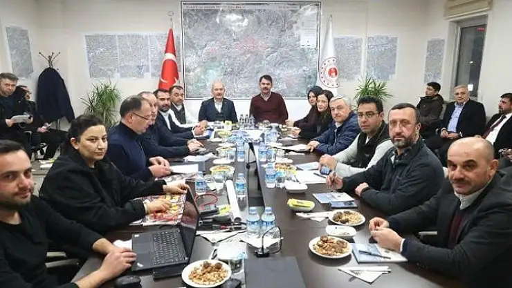 Elazığ'da Hasar Tespit ve Koordinasyon Toplantısı