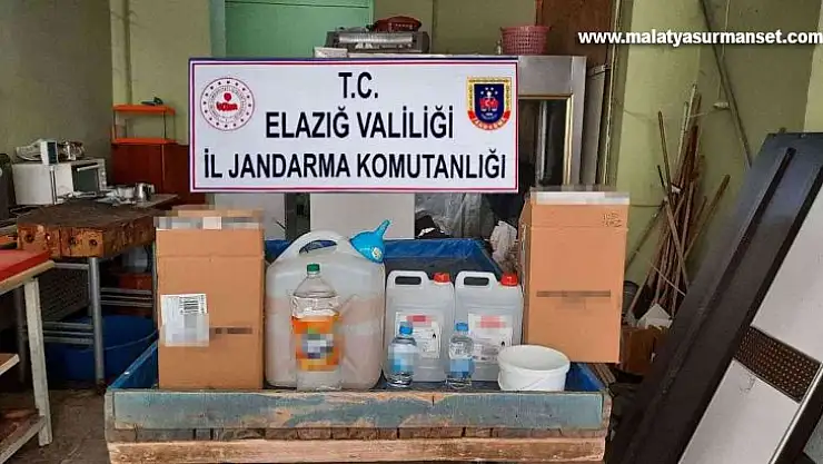 Elazığ'da sahte alkol operasyonu