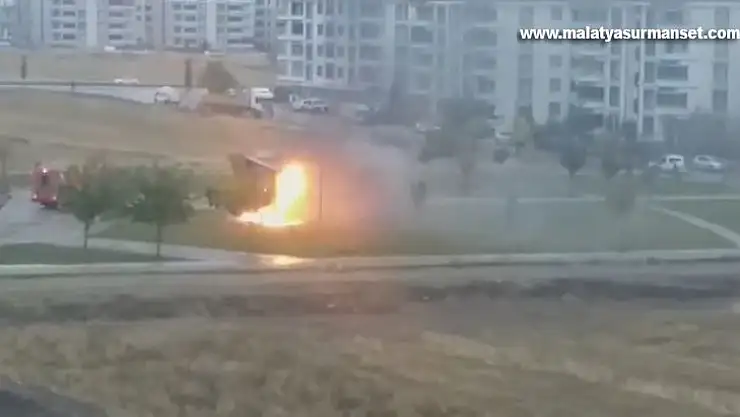 Elazığ'da trafo yangını paniğe neden oldu