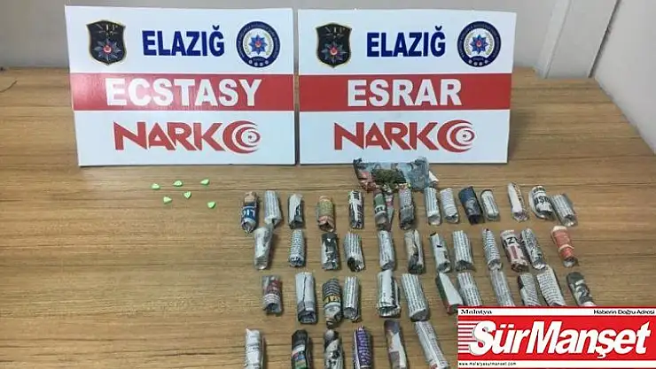 Elazığ'da uyuşturucu alışverişine polis baskını: 5 gözaltı