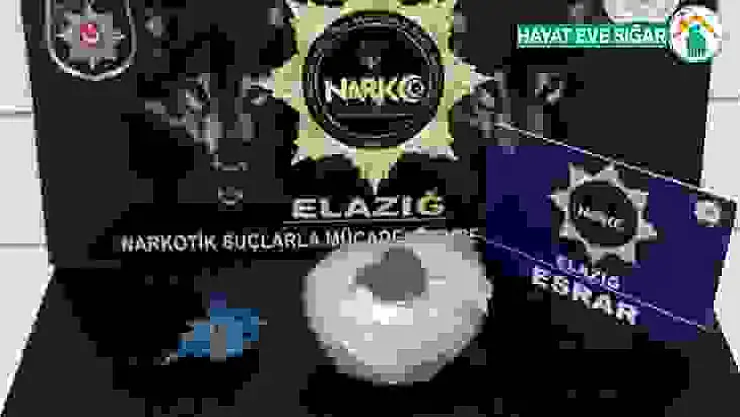 Elazığ'da uyuşturucu ile mücadele:2 tutuklama