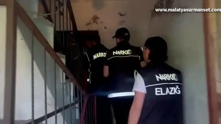 Elazığ'da uyuşturucu tacirlerine operasyon: 10 gözaltı