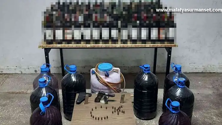 Elazığ'da yılbaşı öncesi jandarmadan sahte içki operasyonu