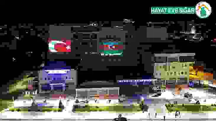 Elazığ'dan Azerbaycan'a bayraklı kardeşlik mesajı